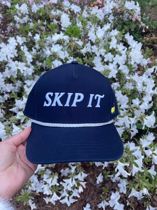 Masters Other - Masters Navy Blue "SKIP IT" Rope-Front Hat